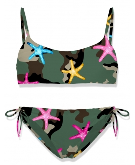 Bikini Niña MC2 SAINT BARTH Camo Estrellas