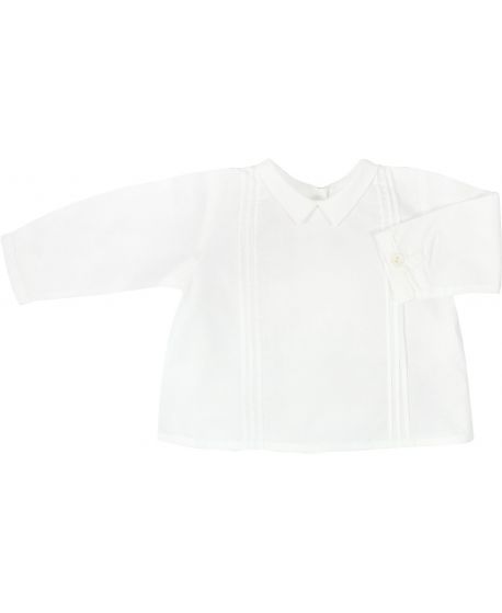 Blusa Bebe Bonnet A Pompon Blanca Cuello Bebe Ro Infantil